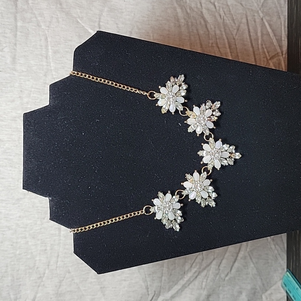Statement Necklace in Gold Tone